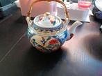Prachtige Oosterse theepot met bamboe handvat, Ophalen of Verzenden