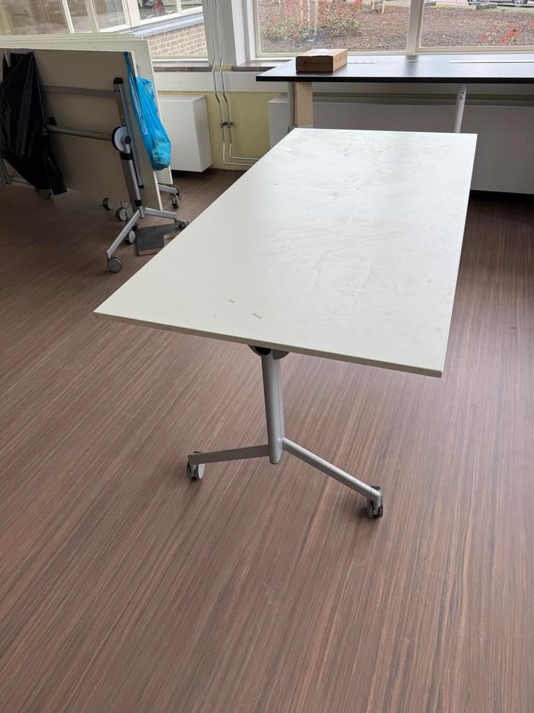 6 x Functionele Klaptafels - ca. 180x70cm, Huis en Inrichting, Tafels | Eettafels, Kunststof, Gebruikt, 150 tot 200 cm, Vier personen
