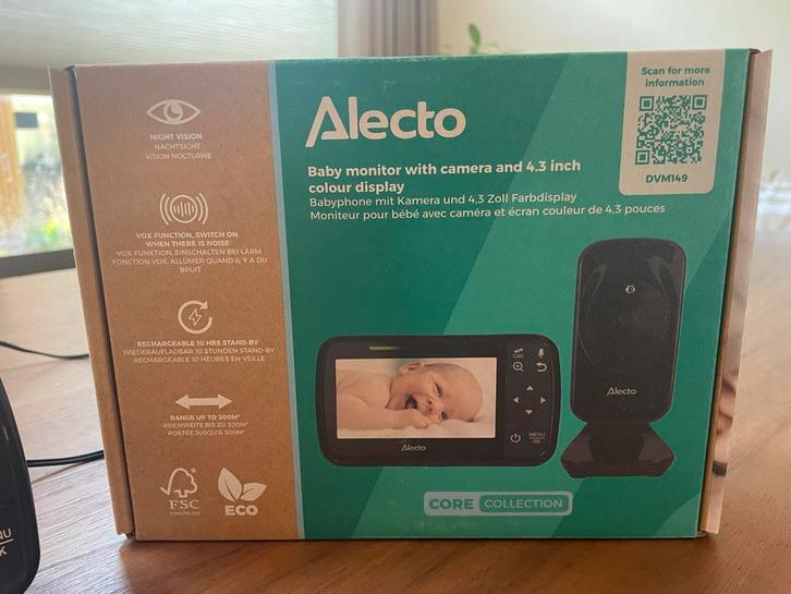 Alecto DVM149 Babyfoon met camera’s, Kinderen en Baby's, Babyfoons, Gebruikt, 250 meter of meer, Camera, Ophalen