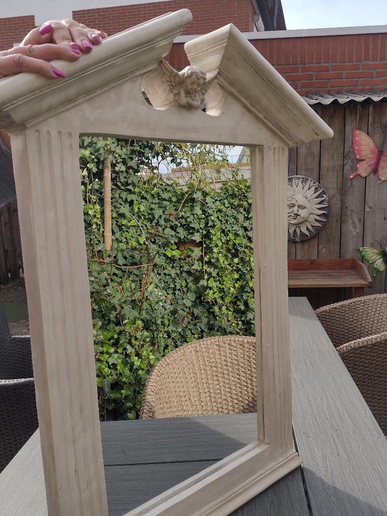 Grote spiegel met engel ., Ophalen, Rechthoekig, 50 tot 100 cm, Minder dan 100 cm