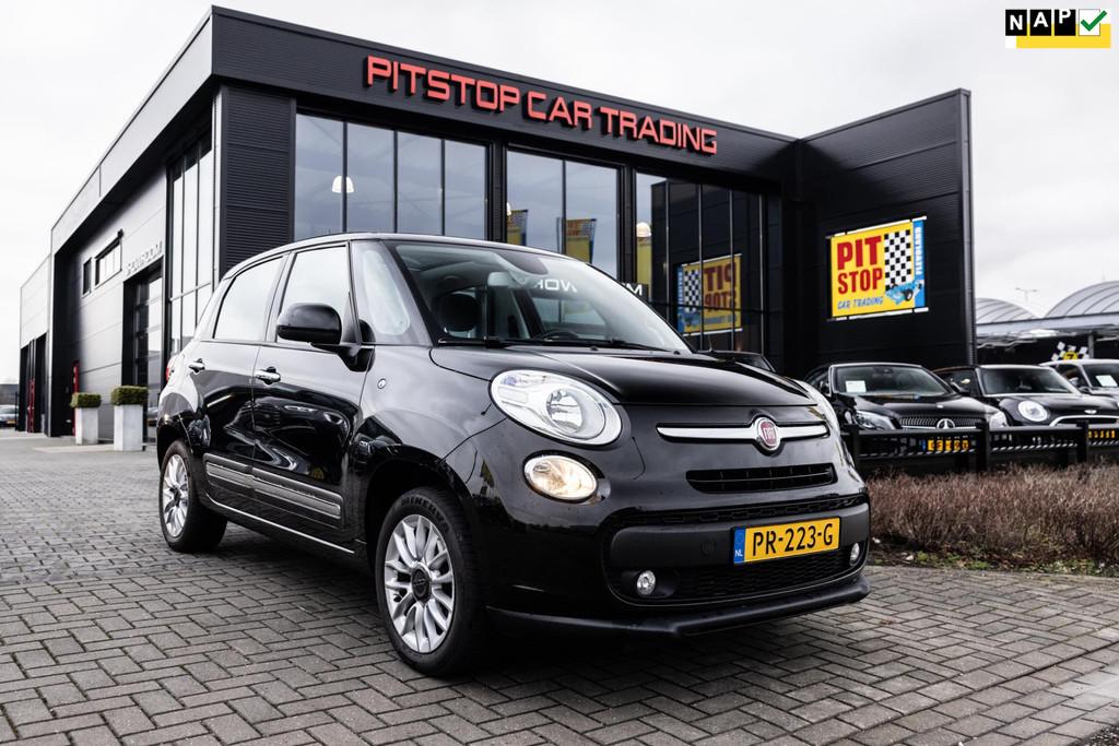 Fiat 500 L 0.9 TwinAir Lounge, 105 PK NL auto, Glasdak, Crui, Auto's, Fiat, Stof, Gebruikt, Zwart, Origineel Nederlands