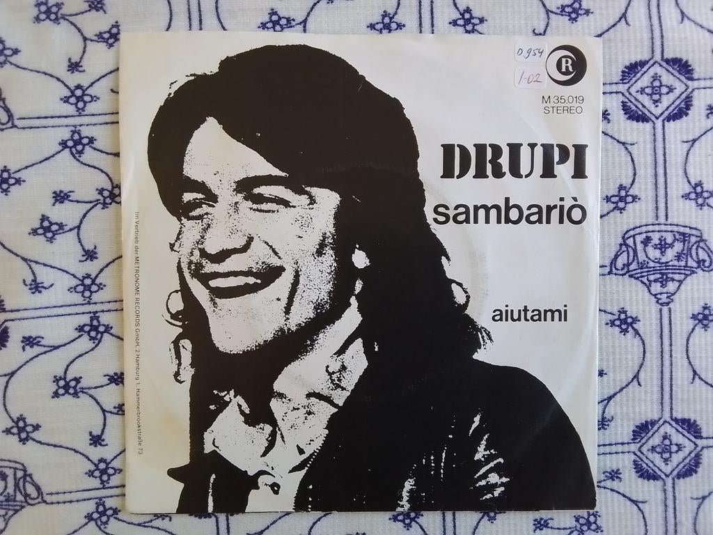 Drupi                Sambario, Cd's en Dvd's, Vinyl Singles, Ophalen of Verzenden, Zo goed als nieuw, Pop, Single