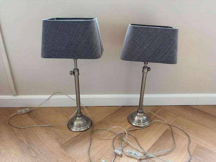 Rivera Maison lampen set - 2 stuks, Huis en Inrichting, Lampen | Tafellampen, Zo goed als nieuw, 50 tot 75 cm, Metaal, Ophalen of Verzenden