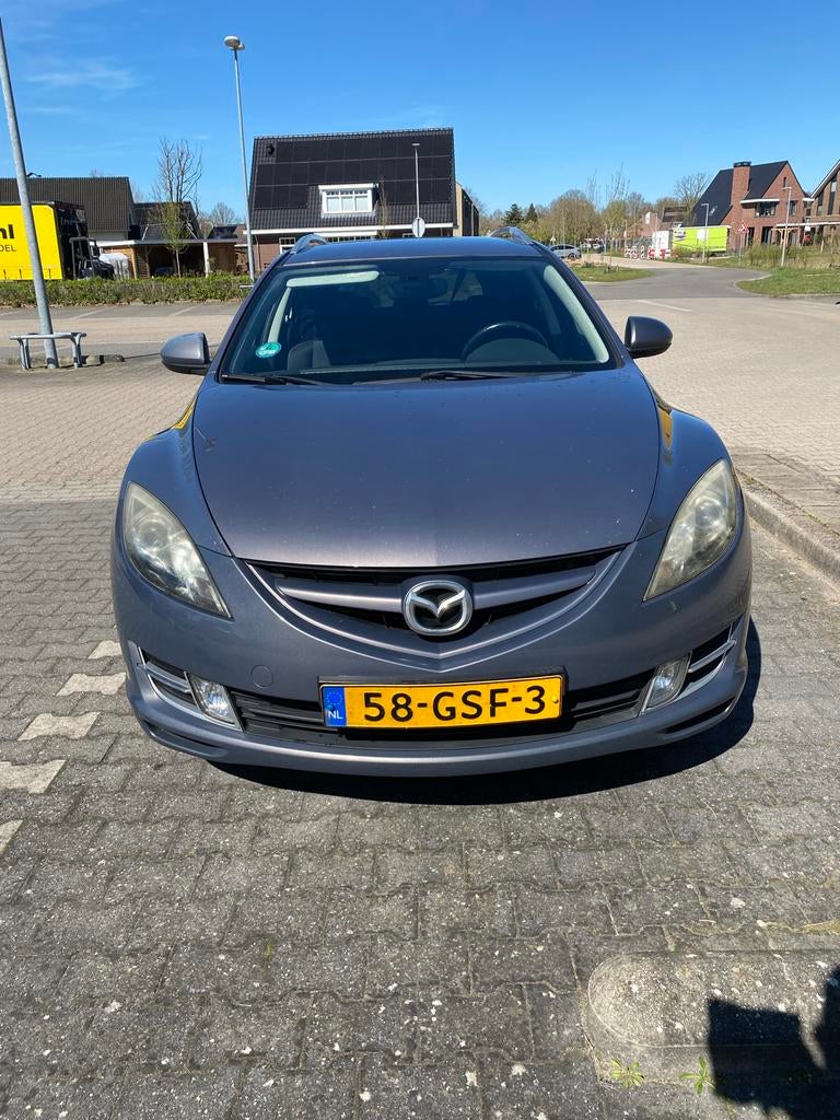 Mazda 6 1.8 Sportbreak 2008 Grijs, Auto's, Mazda, Voorwielaandrijving, Stof, 4 cilinders, 6 sportbreak