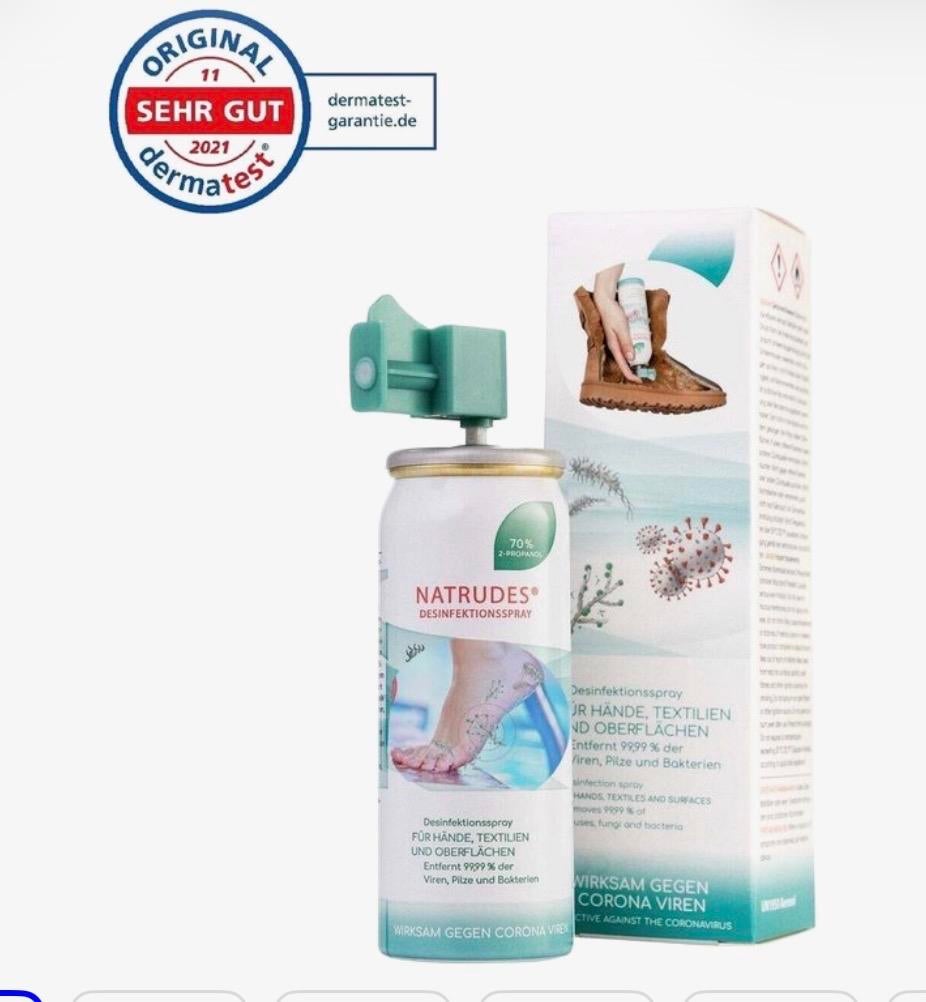 Grote partij Natrudes desinfectiespray 3in1, Ophalen, Nieuw, Lichaamsverzorging