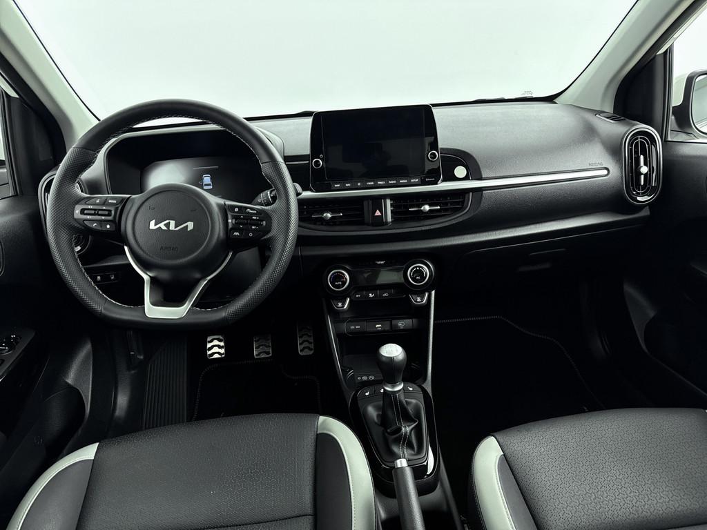 Kia Picanto // 1.0 DPI GT-line // STUUR EN STOEL VERWARMING, Voorwielaandrijving, Gebruikt, 4 stoelen, Wit