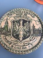 Wandbord Bevrijding Breda 1944 door de Polen - Mosa, Antiek en Kunst, Antiek | Wandborden en Tegels, Ophalen of Verzenden