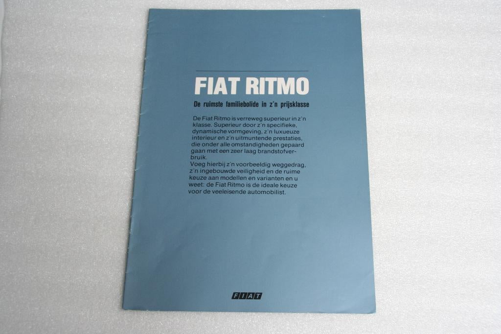 Folder Fiat Ritmo (01-1985) (68), Ophalen of Verzenden, Nieuw, Overige merken