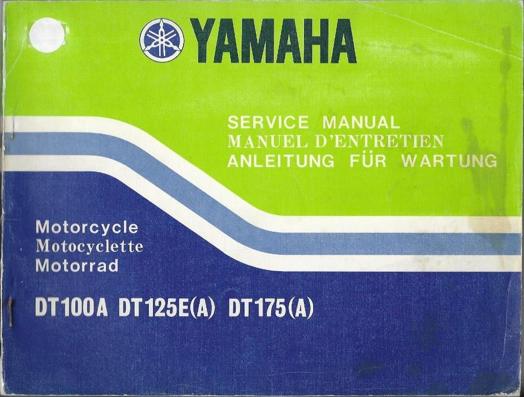Yamaha DT100 DT 125 DT175 service manual (665s), Motoren, Verzenden, Yamaha