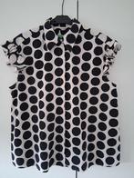 Benetton bolletjes blouse mt.XL, Benetton, Ophalen, Zo goed als nieuw, Maat 46/48 (XL) of groter