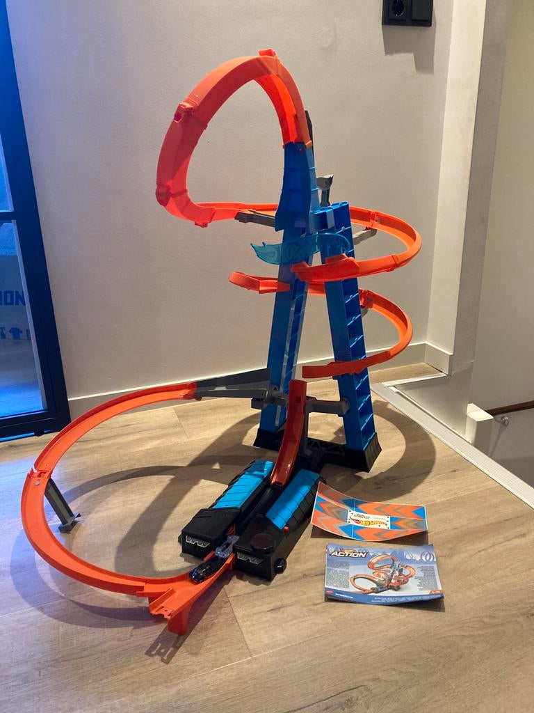 Hot Wheels Action Wolkenkrabber Crash (z.g.a.n.), Racebaan, Ophalen of Verzenden, Zo goed als nieuw, Hot Wheels