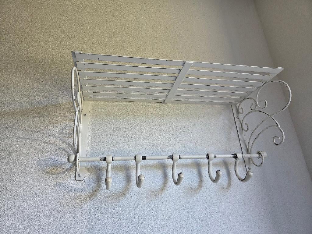 Kapstok wit, Huis en Inrichting, Woonaccessoires | Kapstokken, Gebruikt, Minder dan 100 cm, Metaal, Ophalen