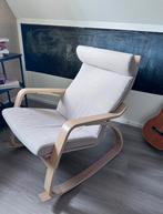 IKEA Poäng schommelstoel beige, Huis en Inrichting, Overige kleuren, Ophalen of Verzenden, Zo goed als nieuw, Eén