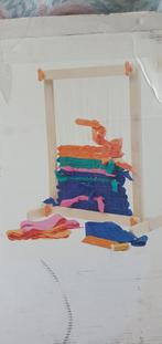 Houten Weefgetouw met Garen en Materialen, Hobby en Vrije tijd, Ophalen of Verzenden, Gebruikt, Gereedschap of Toebehoren