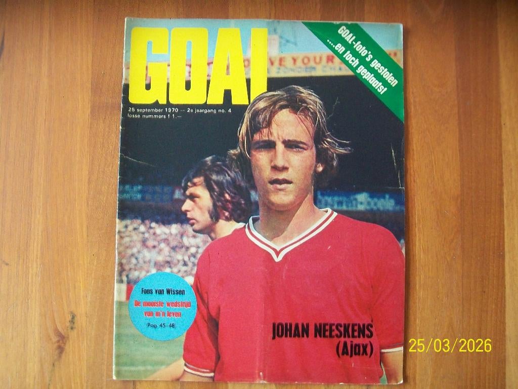 Goal nummer 4- 1970 ( Poster ADO), Verzenden, Zo goed als nieuw, Boek of Tijdschrift