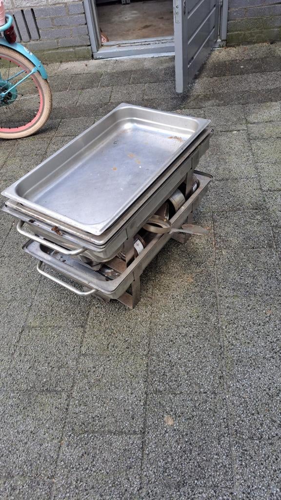 2x Au Bain Marie met 4 losse branders, Huis en Inrichting, Ophalen of Verzenden