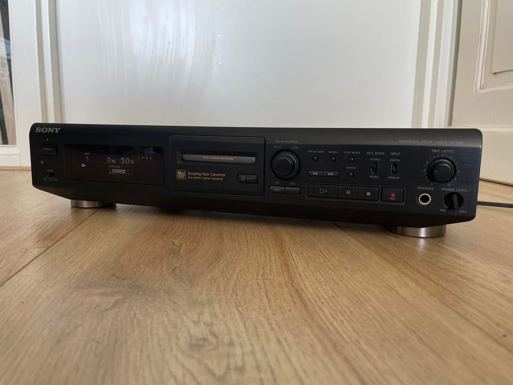 Sony MDS-JE500 minidisc recorder (zonder afstandsbediening), Ophalen of Verzenden, Minidisc-recorder