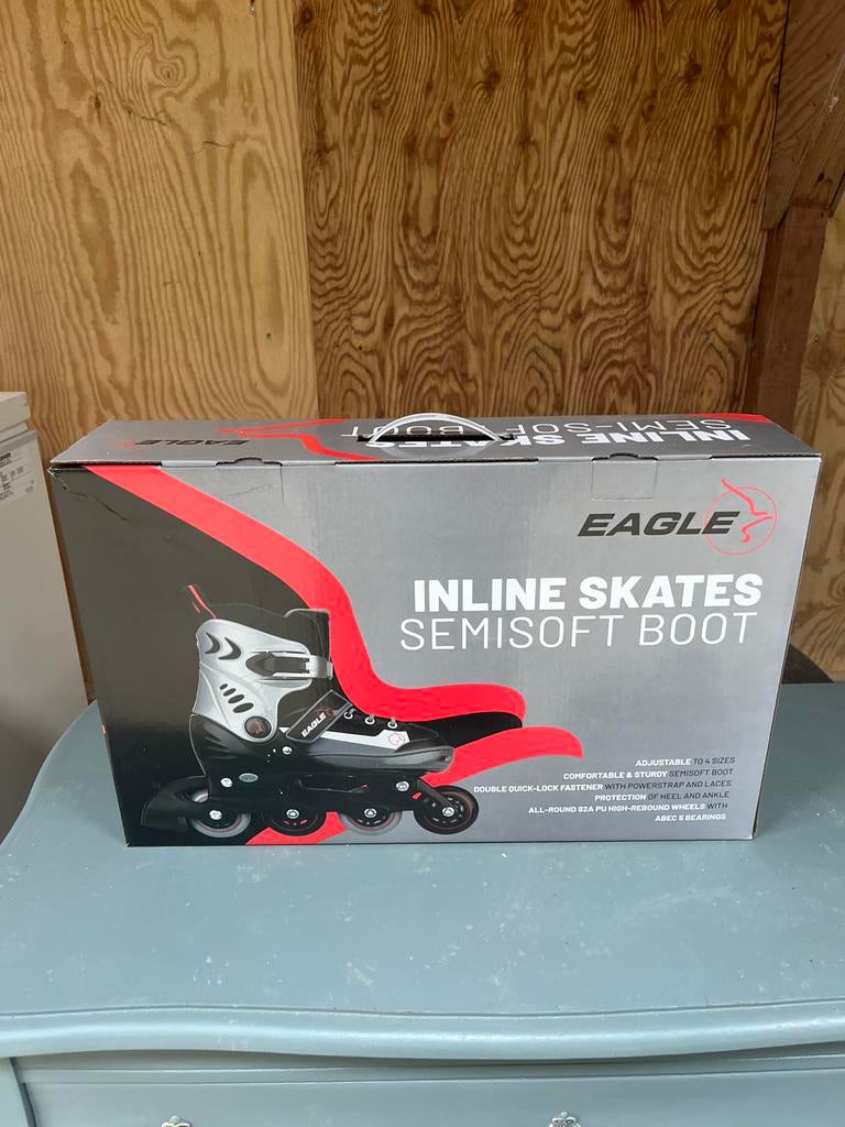Nieuwe Eagle Inline Skates Semisoft Boot - Verstelbaar 30-33, Overige merken, Verstelbaar, Kinderen, Nieuw