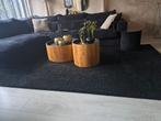 Twee zwarte vloerkleden, Huis en Inrichting, Stoffering | Tapijten en Kleden, Ophalen, Rond, 200 cm of meer, 200 cm of meer