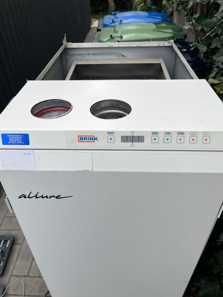 Brink allure b25 hr heteluchtverwarming voor onderdelen, Ophalen, Cv-ketel of Combi-ketel, Minder dan 60 cm, Zo goed als nieuw