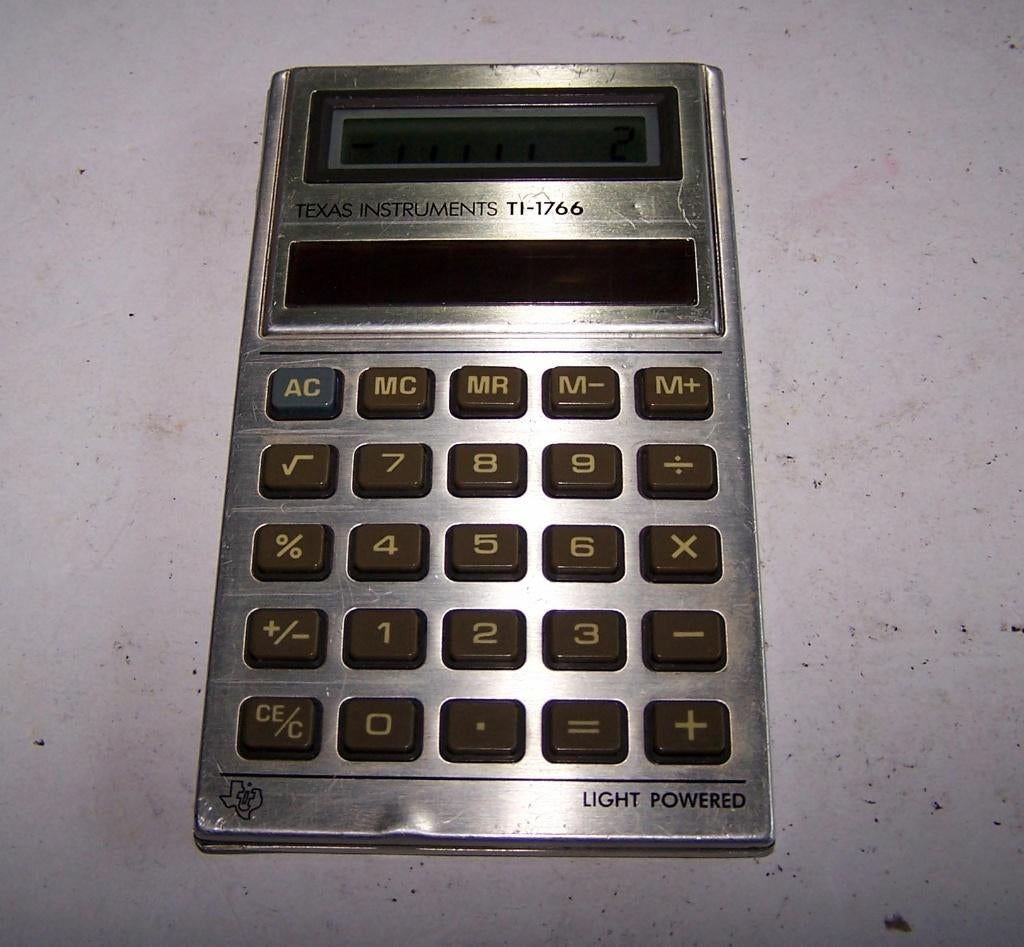 Vintage Texas Instruments TI-1766 rekenmachine. Izgs., Verzamelen, Elektronische Apparatuur, Ophalen of Verzenden, Overige typen