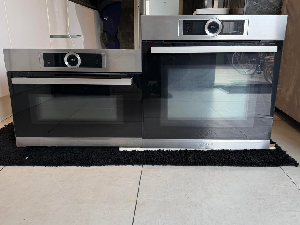 Bosch serie 8 combi oven set, Witgoed en Apparatuur, Ovens, 60 cm of meer, Ophalen of Verzenden, Zo goed als nieuw, Oven met grill