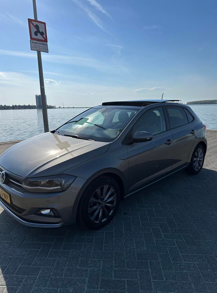 Volkswagen Polo 1.0 | panoramadak | TSI 95pk 2020, Auto's, Voorwielaandrijving, Zwart, 95 pk, Emergency brake assist