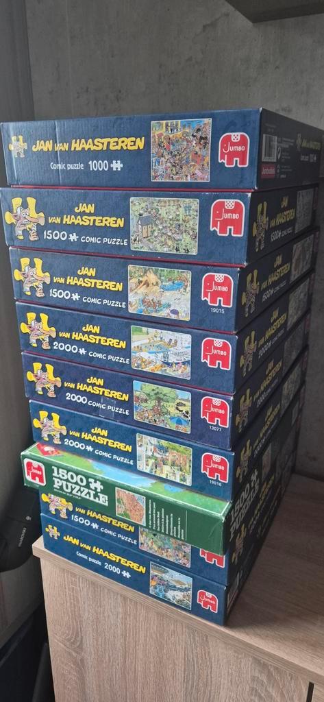 Jan van Haasteren puzzels, Hobby en Vrije tijd, Denksport en Puzzels, Zo goed als nieuw, Legpuzzel, Meer dan 1500 stukjes, Ophalen of Verzenden