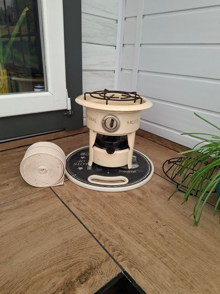Vintage Petroleumstel Haller Original - Kampeerbrander, Witgoed en Apparatuur, Fornuizen, Ophalen, Gebruikt, 3 kookzones of minder