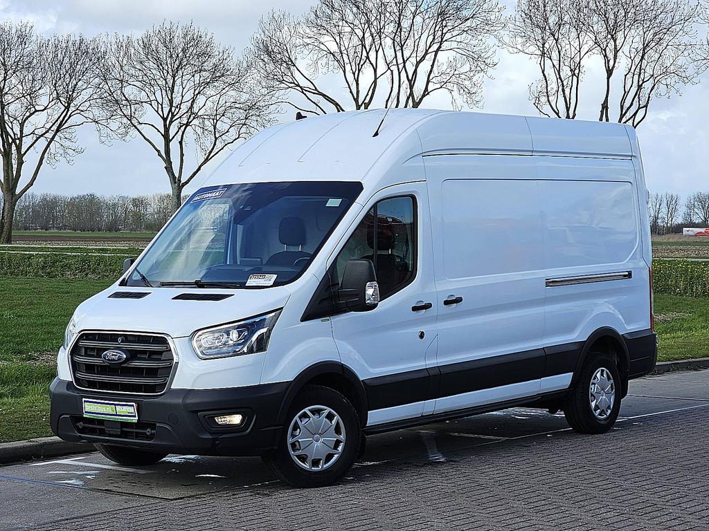 FORD TRANSIT 2.0 l3h3 2x schuif autom, Auto's, Automaat, Gebruikt, Euro 6, Wit
