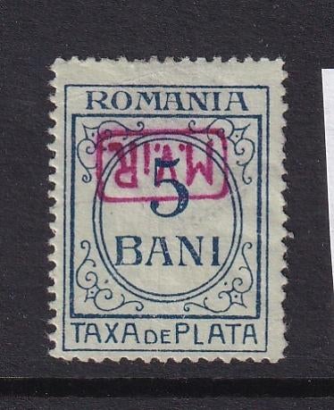 X91B) 1918 Duitse bez Roemenie Port nr 6 kopst opdruk, Verzenden, Duitse Keizerrijk, Postfris