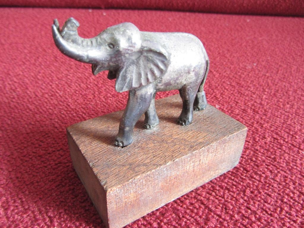 WNF Verzilverde dieren  nr. ? De Olifant, Verzamelen, Ophalen of Verzenden, Zo goed als nieuw, Dier