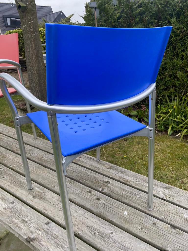 6 segis keuken-kantine-tuinstoel, Huis en Inrichting, Stoelen, Ophalen, Modern en eigentijds, Kunststof, Overige kleuren