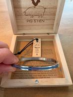 Pig en hen armband maya lou indigo purple silver  S, Sieraden, Tassen en Uiterlijk, Armbanden, Ophalen of Verzenden, Zo goed als nieuw