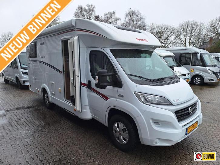 Dethleffs Trend T6717 2017-2ENKELE BEDDEN+HEFBED ZEER NETJES, Caravans en Kamperen, Campers, Bedrijf, tot en met 4, Half-integraal