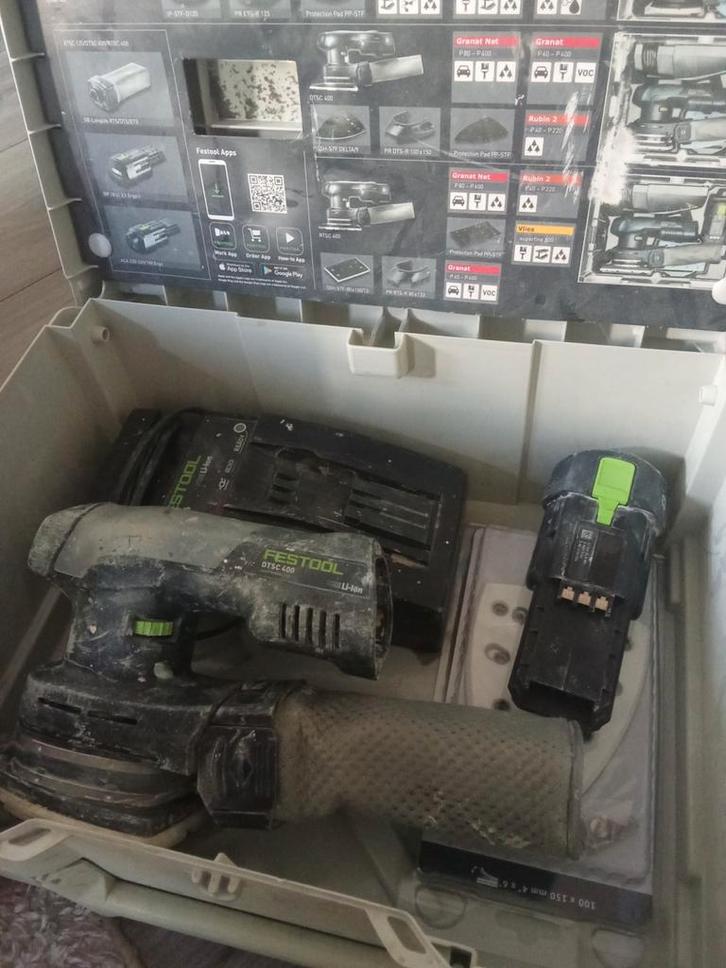 Festool DTSC 400, Doe-het-zelf en Verbouw, Gereedschap | Schuurmachines, Gebruikt, Vlakschuurmachine, Minder dan 600 watt, Ophalen of Verzenden