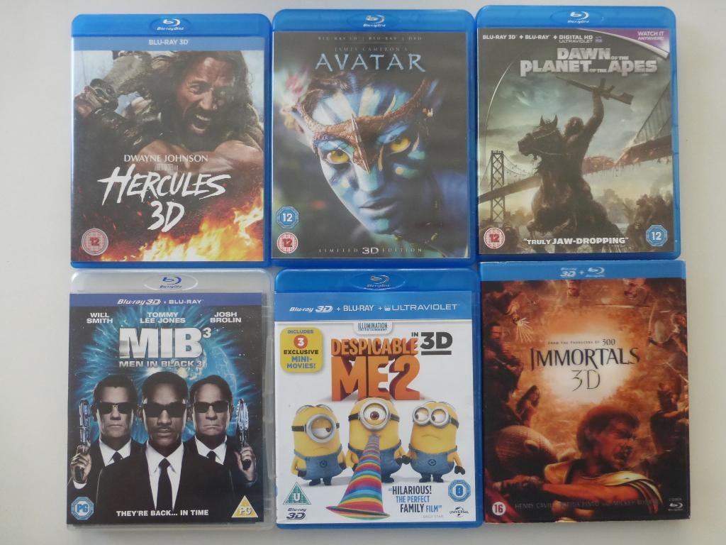 Partij van 11 stuks 3D Blu-Rays, Ophalen of Verzenden, Zo goed als nieuw