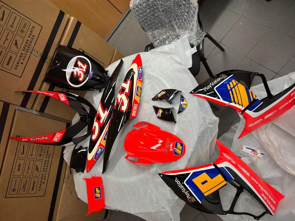 Aprilia Area 51 Harada Identikit kappenset NIEUW, Ophalen of Verzenden, Zo goed als nieuw, Uitlaat, Aprilia