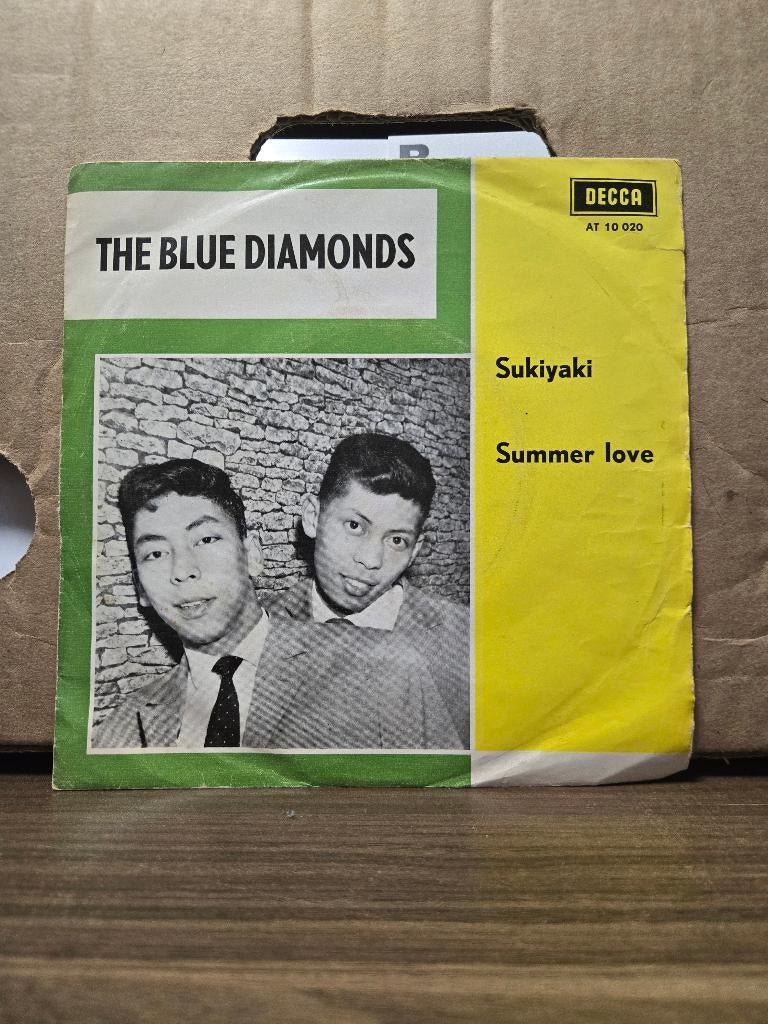The Blue diamonds - Sukiyaki/Summer love, Cd's en Dvd's, Vinyl Singles, 7 inch, Single, Ophalen of Verzenden, Zo goed als nieuw