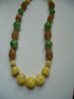 LEUKE VINTAGE KRALEN KETTING, Sieraden, Tassen en Uiterlijk, Antieke sieraden, Verzenden, Overige materialen, Ketting