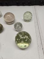 11 Antieke glazen presse-papiers 'spijkerbollen', Antiek en Kunst, Ophalen of Verzenden