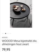 WOOOD Mesa bijzettafel zwart!, Huis en Inrichting, Tafels | Salontafels, Nieuw, Ophalen