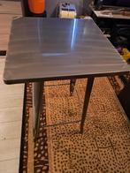 Metalen Bartafel 60x60 + Barkruk, Huis en Inrichting, Tafels | Statafels, Ophalen, Gebruikt