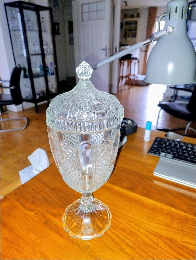 Bohemian Snoeppot, Antiek en Kunst, Antiek | Glas en Kristal, Ophalen of Verzenden