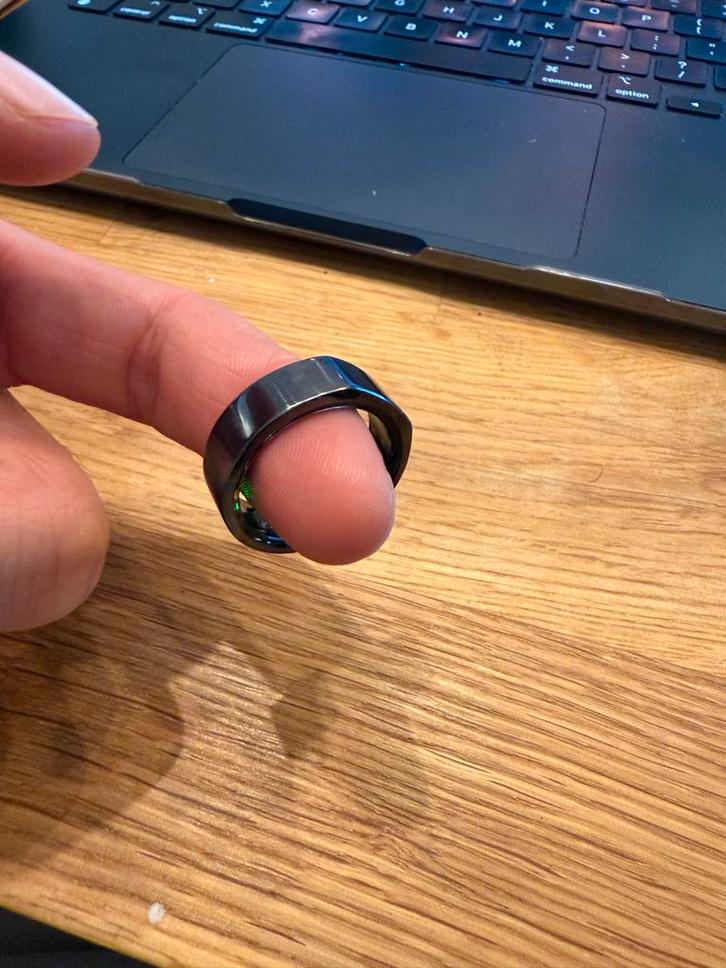 Oura gen 3 Ring - Stijlvol en Modern, Sieraden, Tassen en Uiterlijk, Ringen, Gebruikt, Dame of Heer, Kleiner dan 17, Zwart, Overige materialen