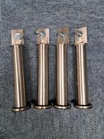 Ikea Sultan bedpoten - 4 stalen poten, Overige materialen, Gebruikt, Ophalen of Verzenden, Overige maten