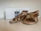 Bibi Lou sandaaltjes met hak beige koper 36, Verzenden, Beige, Bibi Lou, Sandalen of Muiltjes