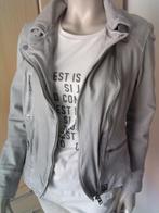OAKWOOD grijs leren biker jack maat L[M], Kleding | Dames, Verzenden, Jasje, Maat 36 (S), Grijs