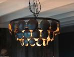 Stoere ijzeren hang lamp 60 cm oud old black grey, Ophalen of Verzenden, Nieuw, Metaal, Landelijke stijl