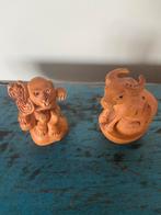 Prachtige houten Japanse netsuke’s aap en waterbuffel, Ophalen of Verzenden